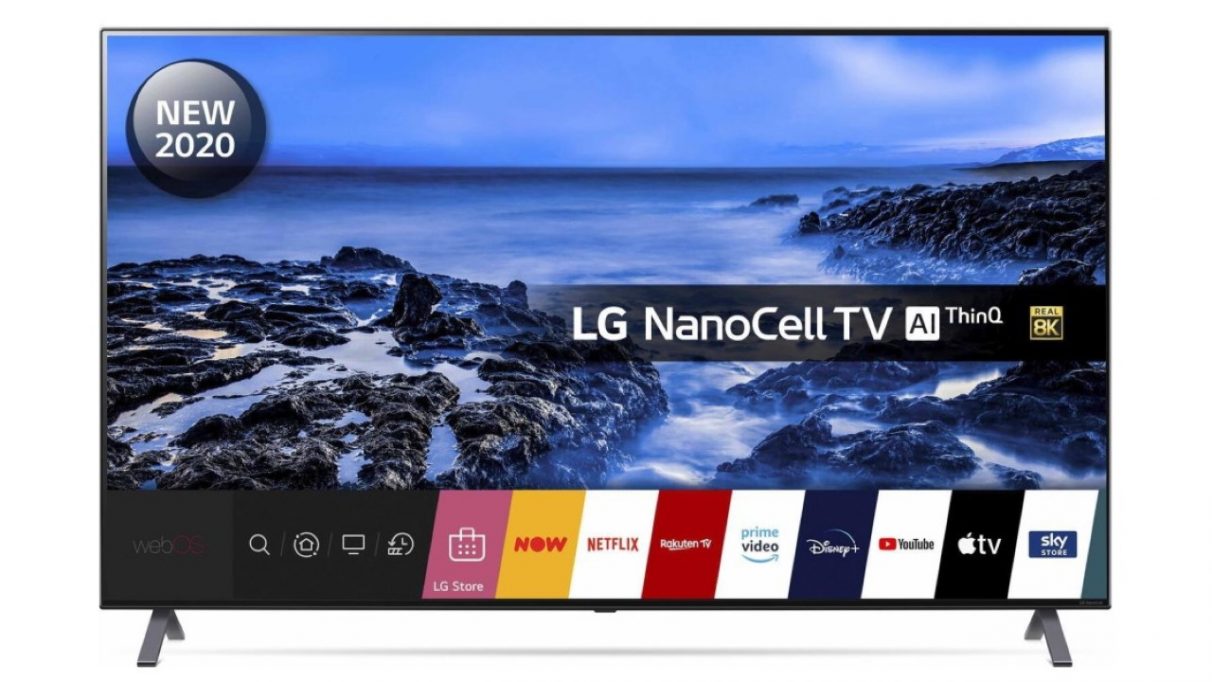 Una cara en la imagen del televisor Nanocell 8K de 55 pulgadas de LG.