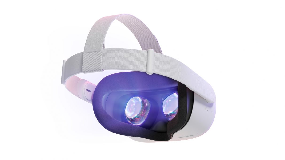 Una foto que muestra las lentes internas de Oculus Quest 2 